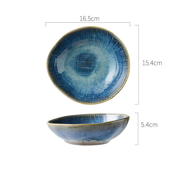 Retro Ceramic Salad and Soup Bowl for Western Food